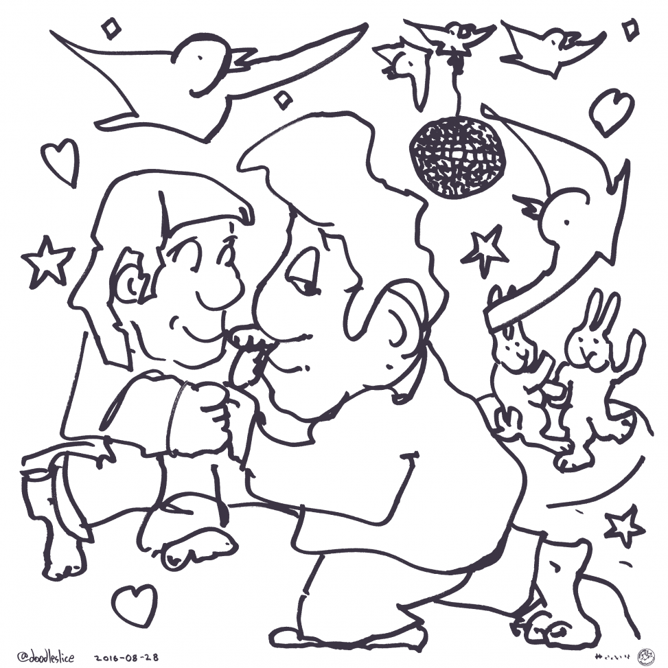 Dance Party 2016 - Coloring Page
