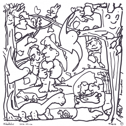 Scenes From A Park - Coloring page