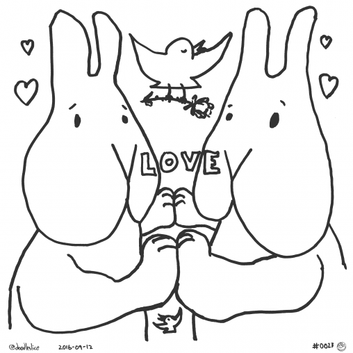 Centered on Love - Coloring Page